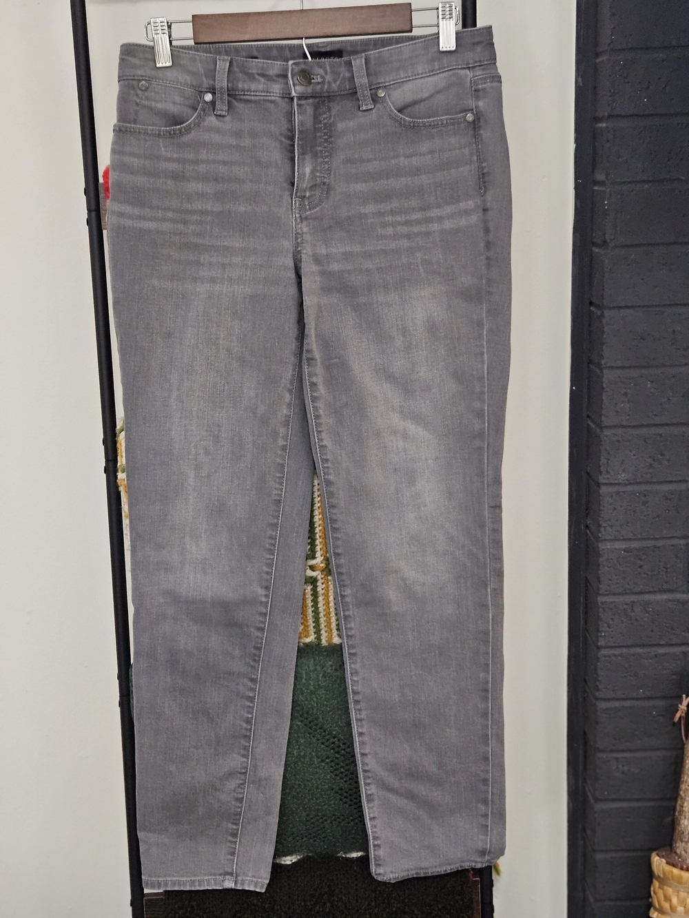 Talbots Faded Gray Straight-Leg Jeans